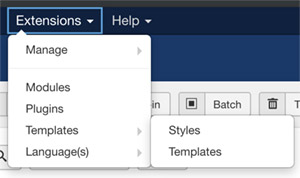 Joomla Template Select