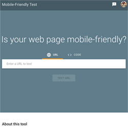 Mobile Friendly Test
